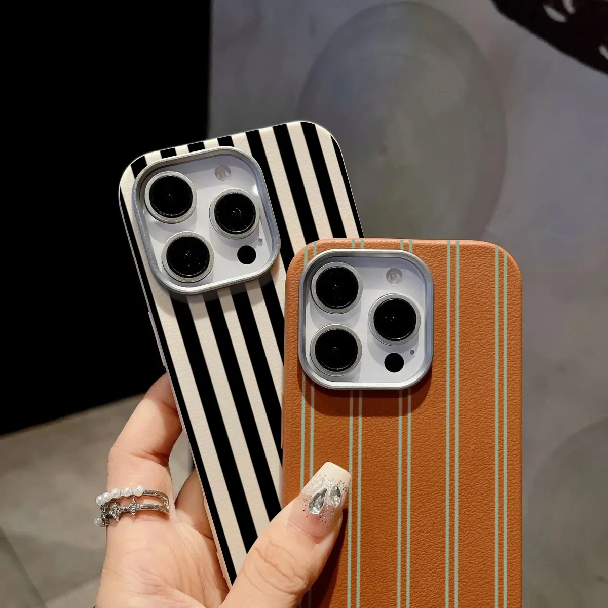The Green Stripe Lichee Pattern Phone Case for Xiaomi Redmi Note 14 13 12 Pro Plus 12S 11 10 5G Redmi 12 13 13C 14C4G Soft Cover view 4