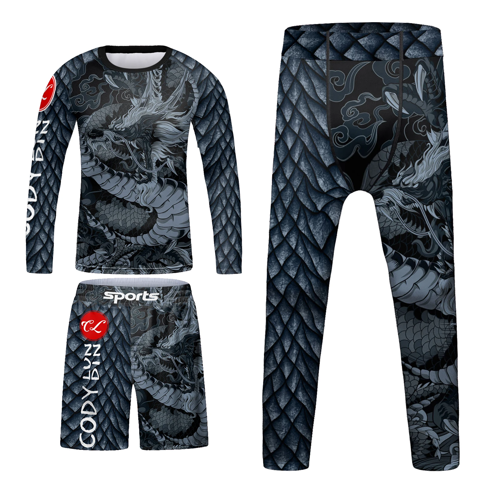 Boys MMA Tracksuit Kids Jiu Jitsu MMA Bjj Sportsuit Fighting Boxing Children Set Training Sportswear Gym Fitness Sport Suits