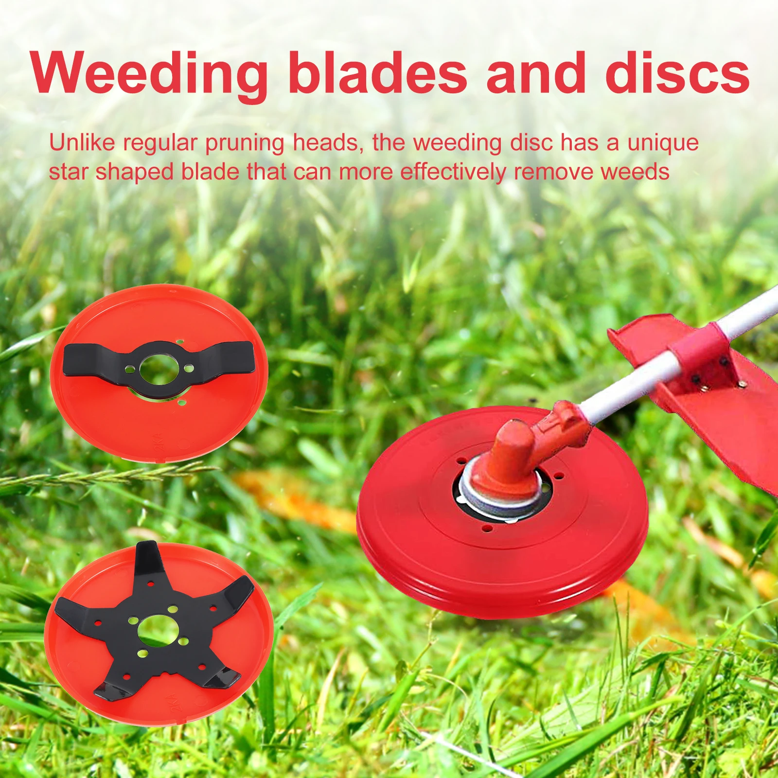 Weeding Disc Set Amphibious Weeder Plate Trimmer Weeding Disc Blade Trimmer Lawn Mower Weeding Head Grass Cutter Weeding Blade