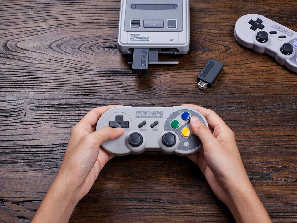 8BitDo Retro Wireless Receiver Bluetooth Adpater For Mini NES SNES Classic Edition Support For PS3 PS4 Wii U Pro Game Controller