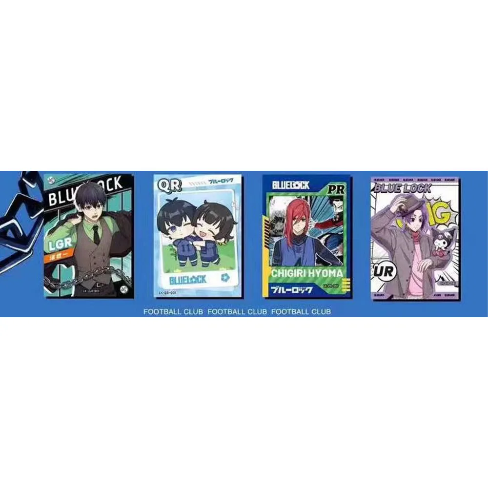 New Original BLUE LOCK collect cards  Leka series  Anime Popular Characters Isagi Yoichi Chigiri Hyoma Card Toys Gifts box