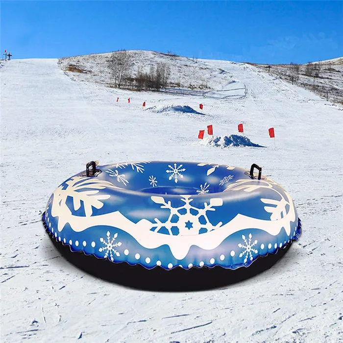 

Hot Sale Winter Snow Tube Inflatable Circle Floated Board Heavy Duty Snow Sleds for Adults Ski Set Skiing Board 1