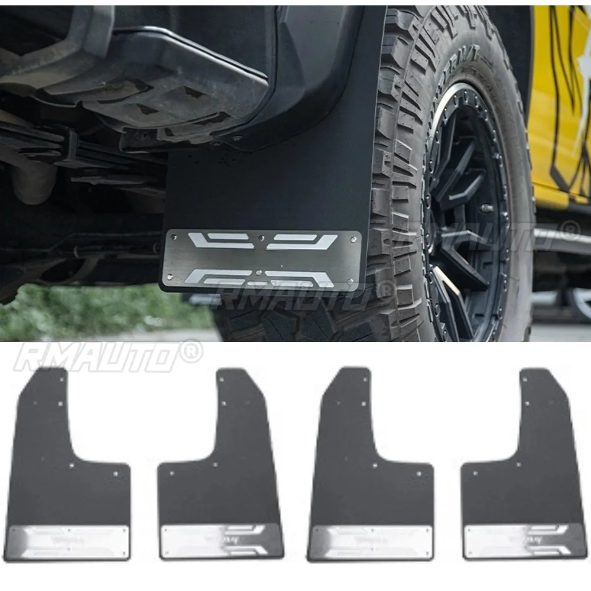 

For Ford Ranger Styling Kits Car Fender Front Rear Mudguards Front Rear Wheel Mud Flaps Front Rear Mudguards Chin Body Kit