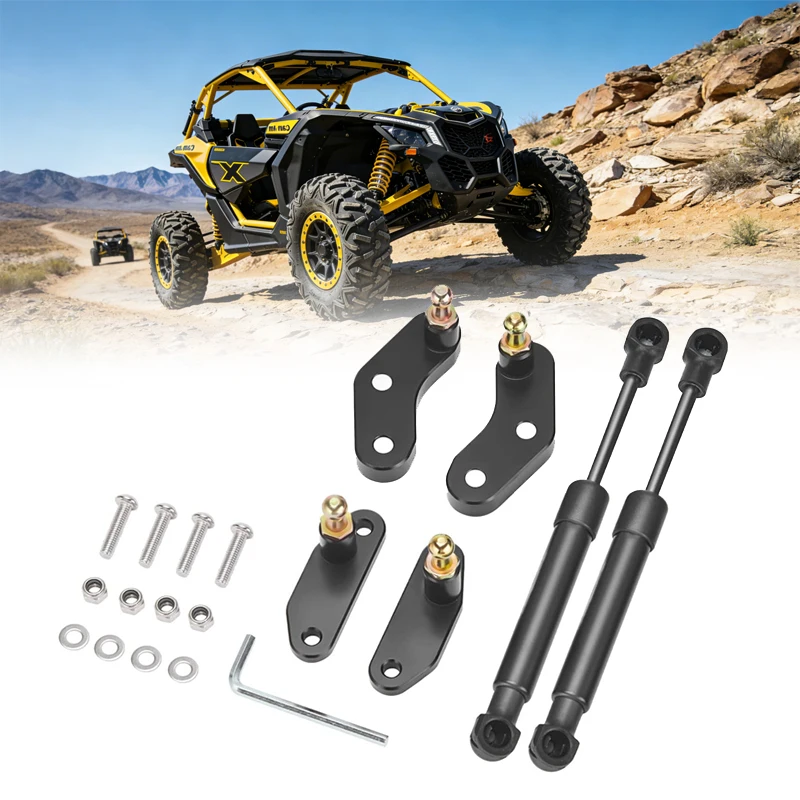 

Комплект амортизаторов для дверей, алюминиевые анодированные комплекты открывателей дверей для Can‑Am Maverick X3 Maverick X3 MAX 2/4 двери 2017-2024 гг.