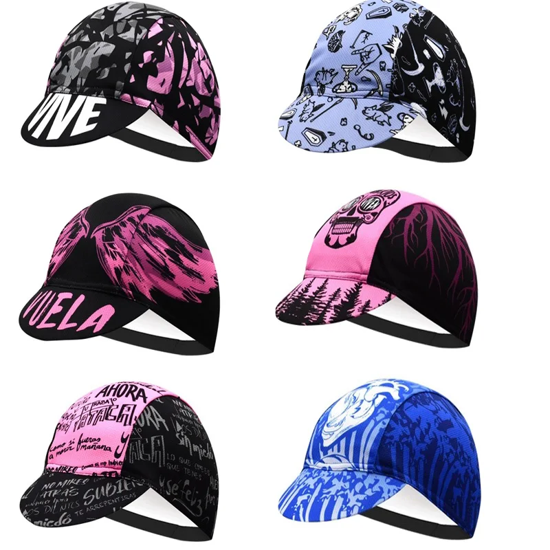 

New Cycling hat, Fashionable Black Yellow Blue Graffiti Sweat absorbing and Breathable Quick drying Sports hat for Men and Women