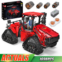 Mould King 18020 Technical Car Toys MOC-35270 APP&RC Pneumatic Crawler Tractor Building Block Brick Set Kids Christmas Gift