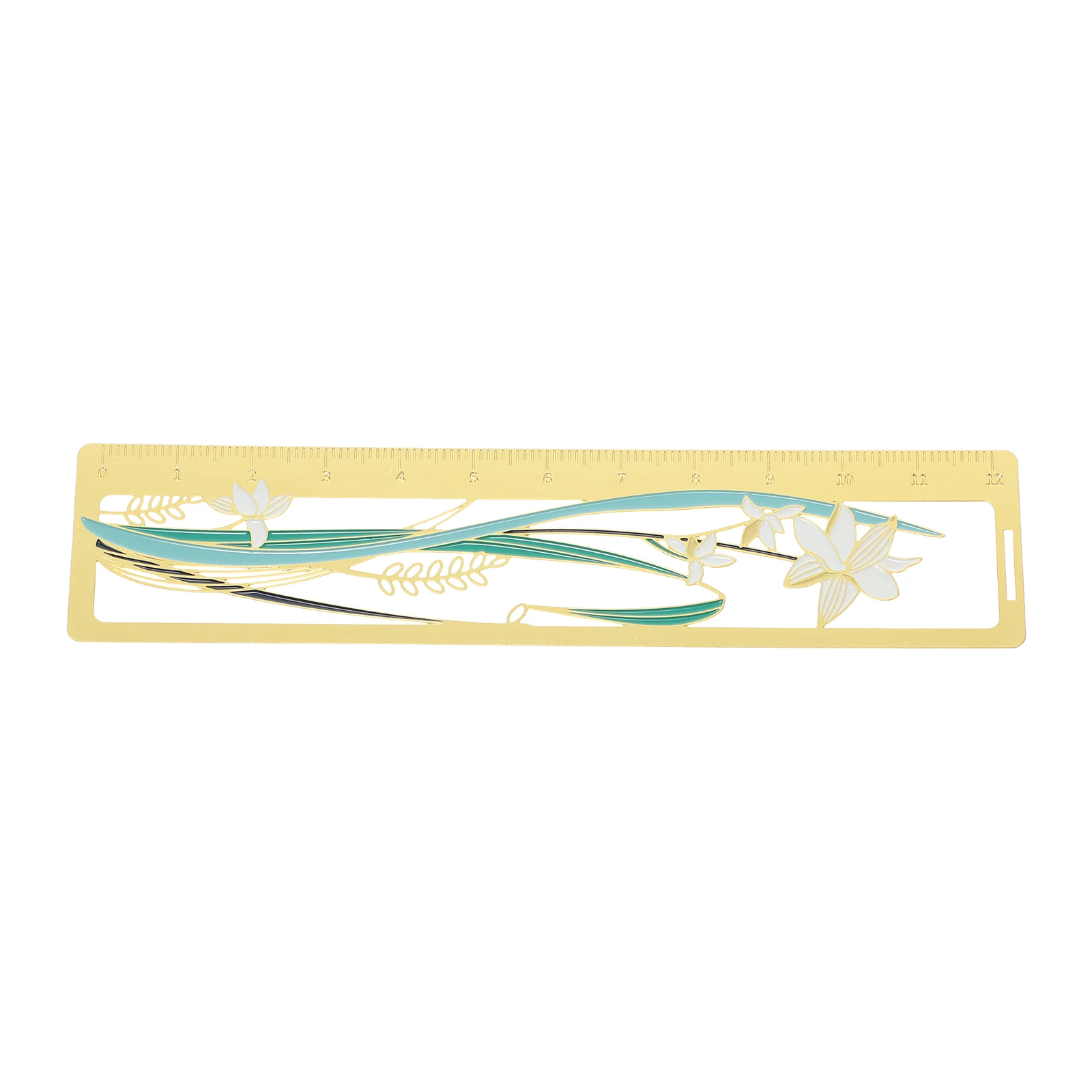 

Brass Bookmark Ruler Page-marker for Students Gift Decoration Delicate Metal Child
