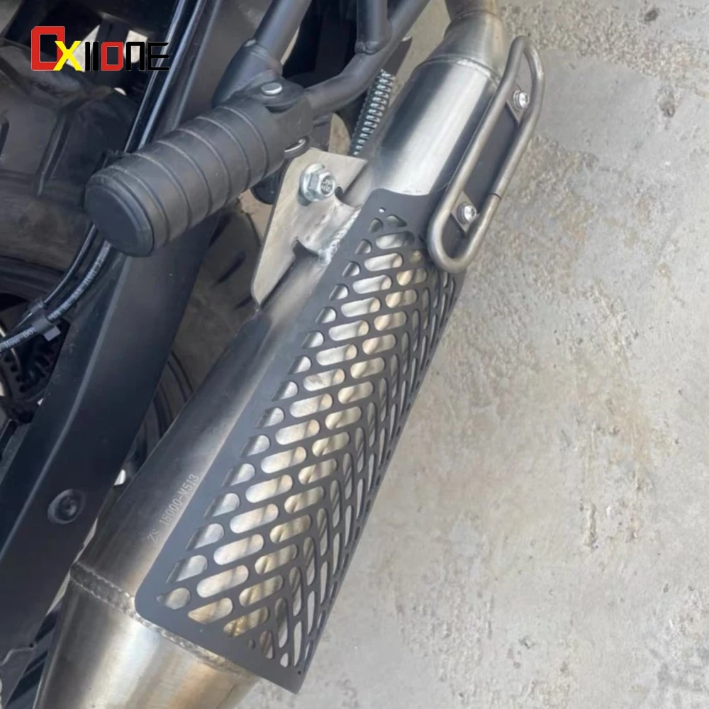 

FOR ZONGSHEN CYCLONE RA2 RE3 ZS400 2024-2025-2026 Motorcycle Exhaust Pipe Protector Heat Shield Guard Anti-scalding Cover