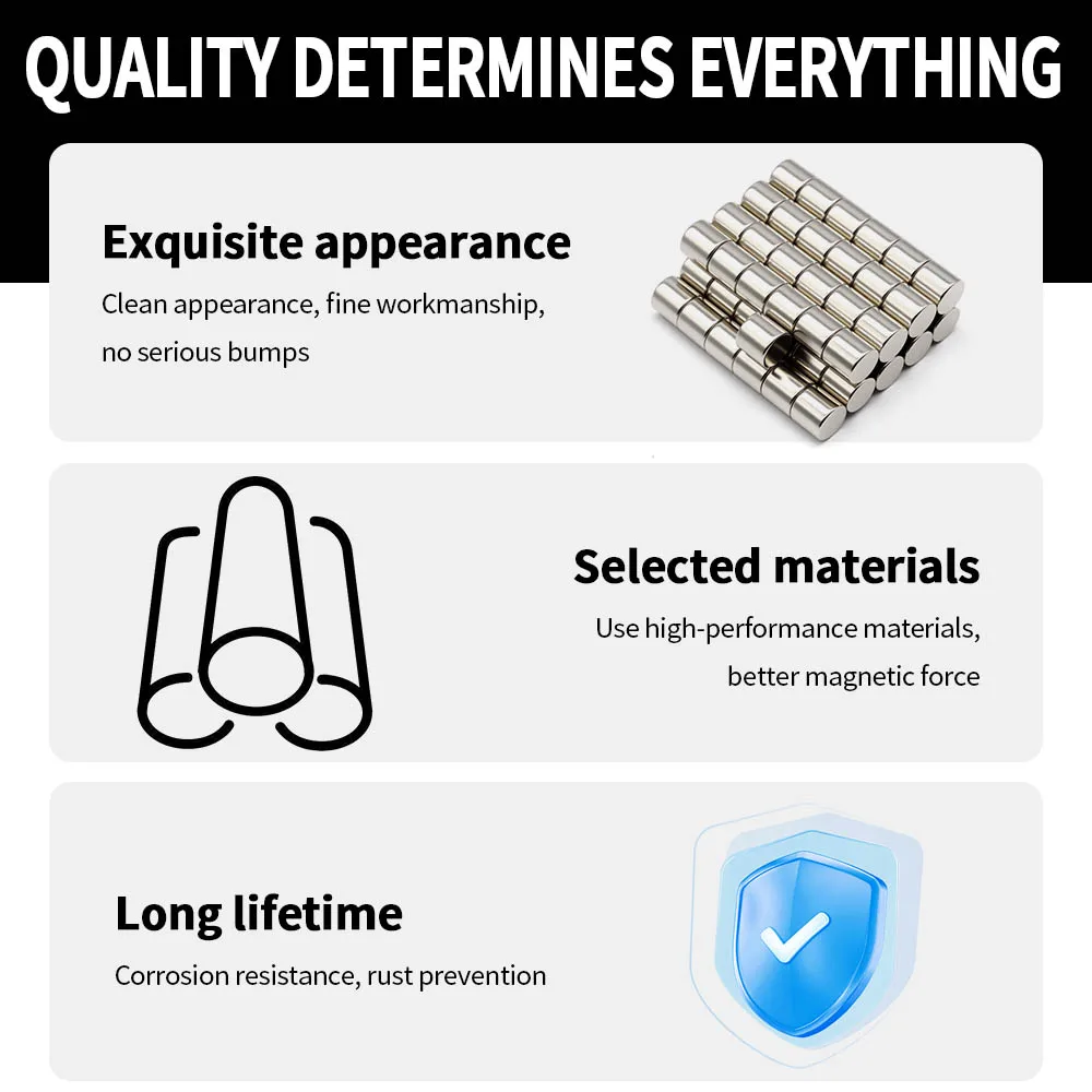 10x10mm Powerful Neodymium Magnet  N35 NdfeB Permanent Magnetic imanes Round Super Strong Fridge Magnets DIY