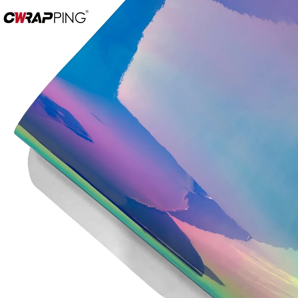 Motorcycle Auto Accessories Vinyl Film Packaging Rainbow Laser Plating Body Protection Waterproof Decorative Stickers Car Tools