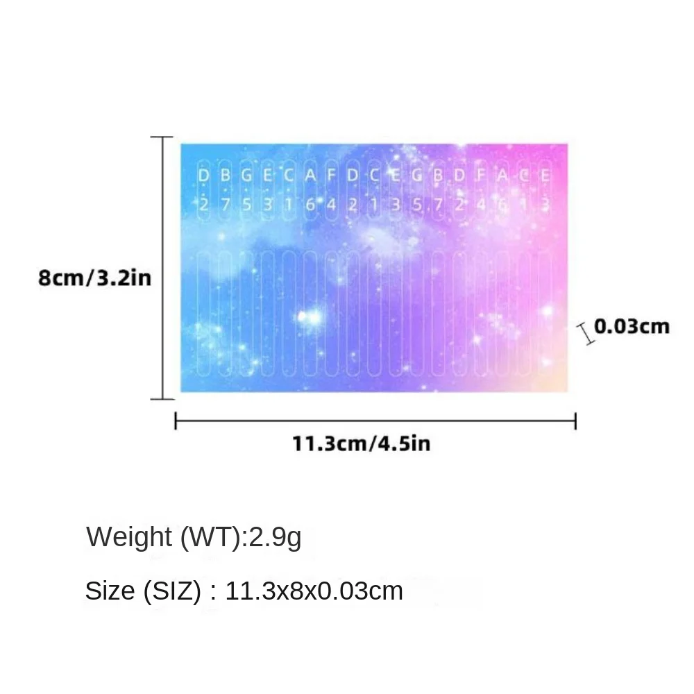 تعزيز الذاكرة كاليمبا مقياس ملصق عملي مفيد DIY ملصقات ملونة 21 مفتاحًا ملصقات الصوت الملونة للمبتدئين #6