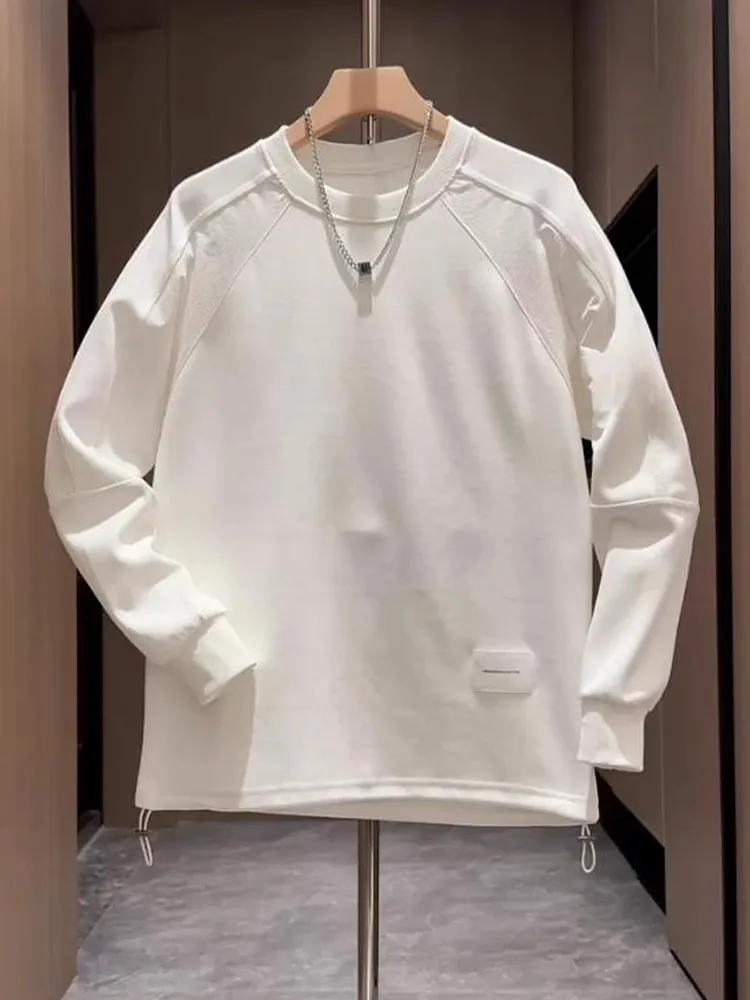 

Корейская стильная цветная толстовка с капюшоном для мужчин, зимняя модная, с простым дизайном и вставками, с длинными рукавами, молодежная, универсальная базовая кофта