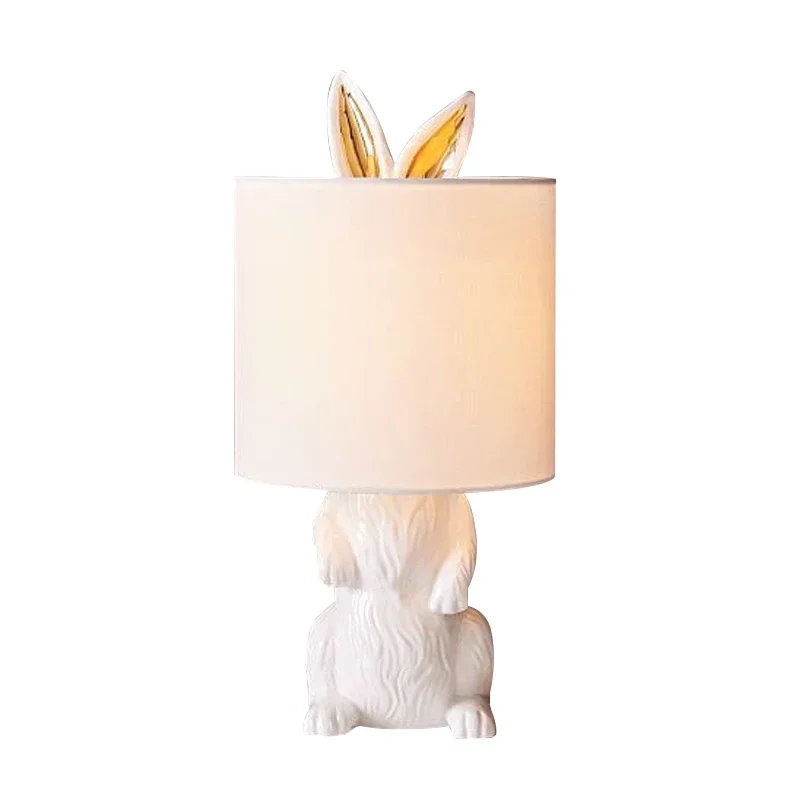 

Wyj Living Room Dining and Study Masked Rabbit Shape Creative Lamps