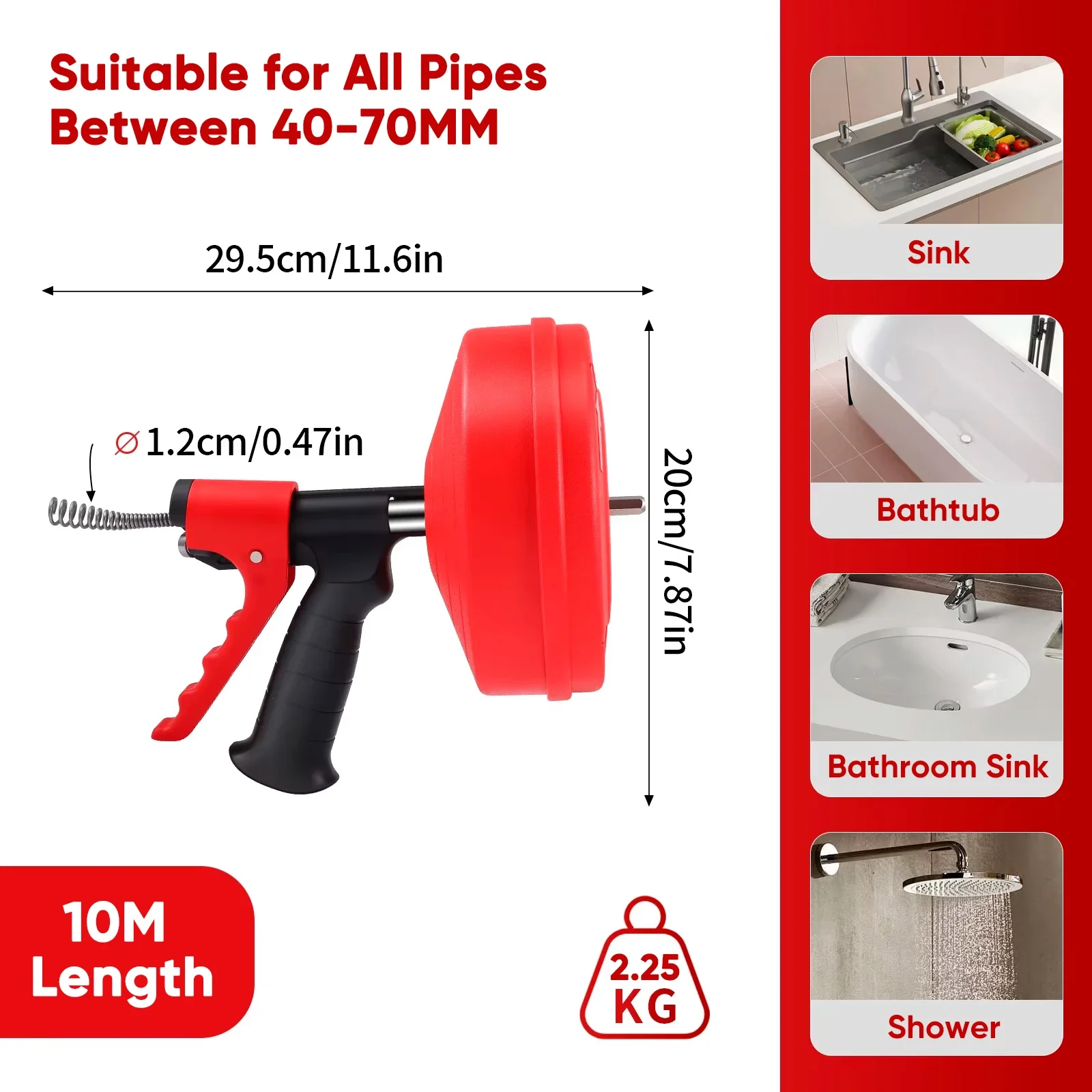 الأنابيب الحفارة تنظيف دوامة 1 - مراجعة Plumbing Snake Drain وسعره