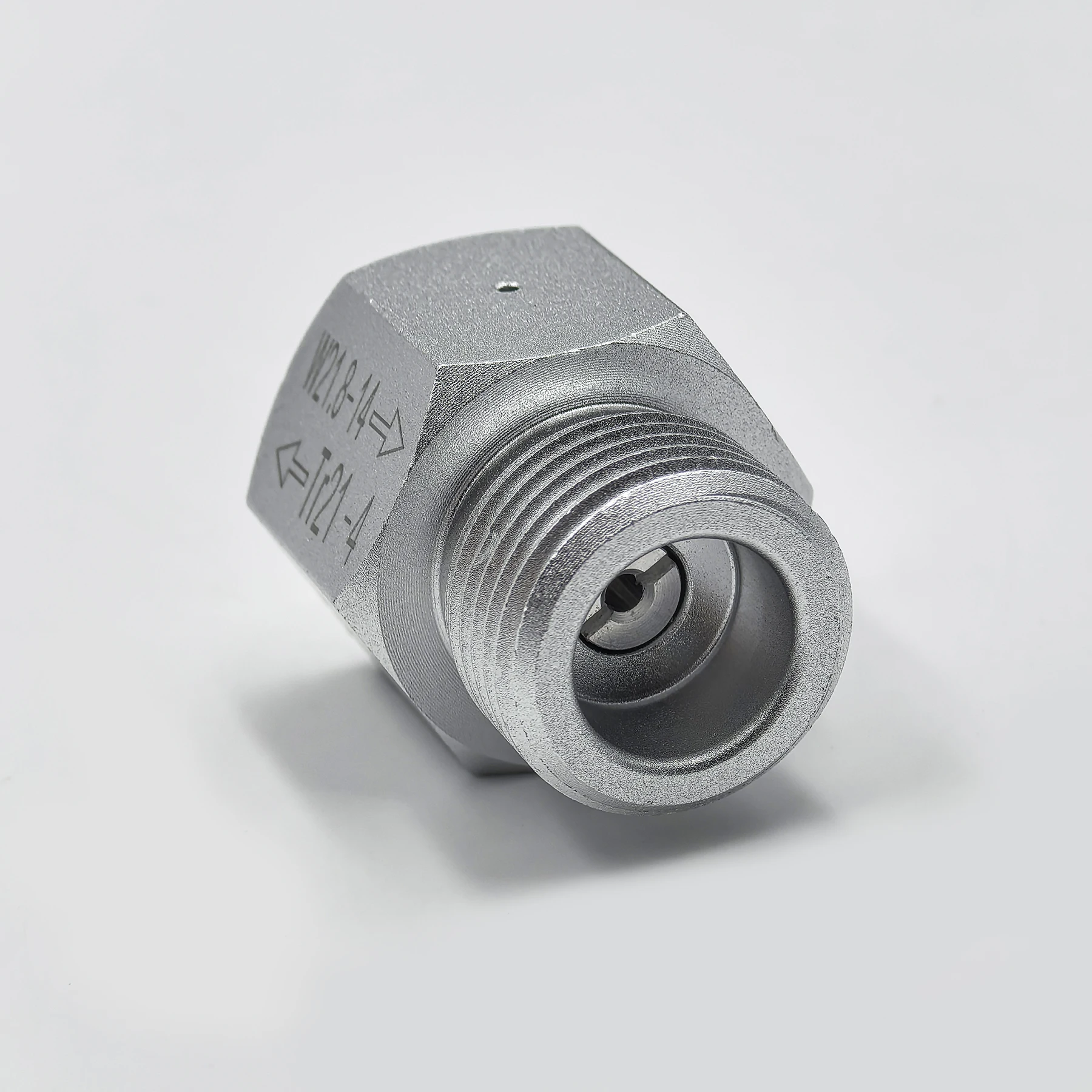 Adaptador TR21-4 a W21.8-14 para cilindro CO2 de barriles Corny y soda - imagen 2