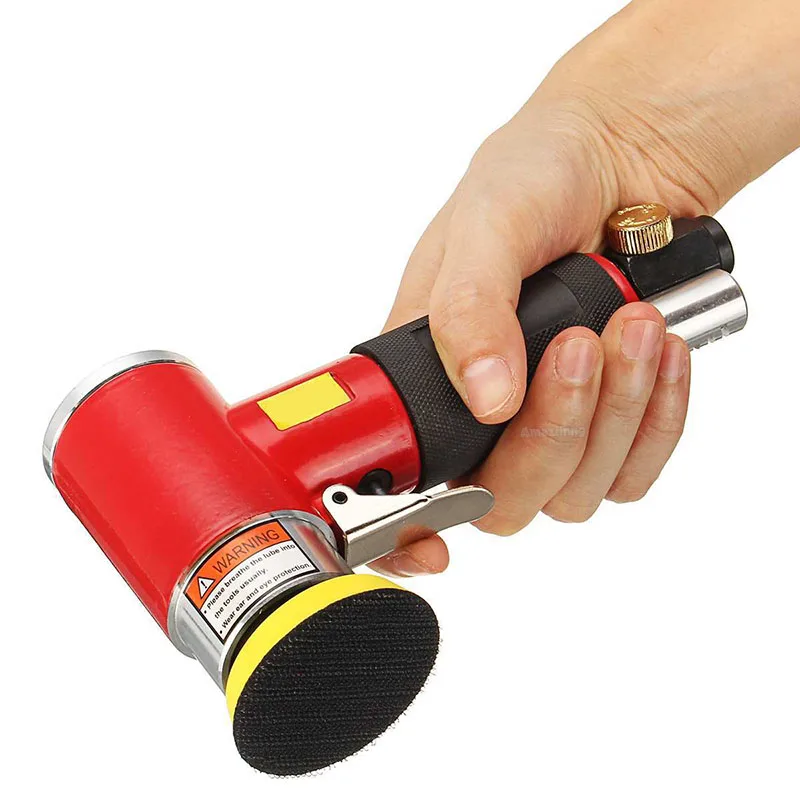 With 1/2/3 Inch Pad New Orbit Mini Air Sander Pneumatic For Car Polishing High Speed Air Powered  Polisher Air Tool Machine