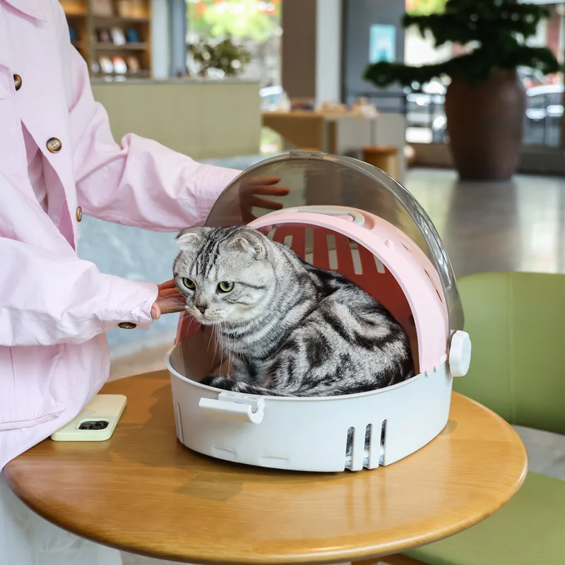 All Seasons Space Capsule Pet Backpack, Double Shoulder & Handheld Portable CatCarrier Bag Can Be Used as Cat Bed forOutdoor T
