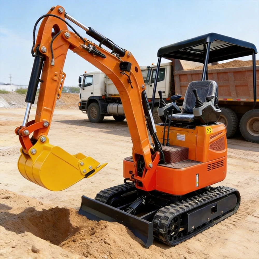 

Мини-экскаватор 1,0 тонны с двигателем YANMAR, стандарт EPA/Euro 5, мини-экскаватор Kubota, многофункциональный строительный и сельскохозяйственный экскаватор.