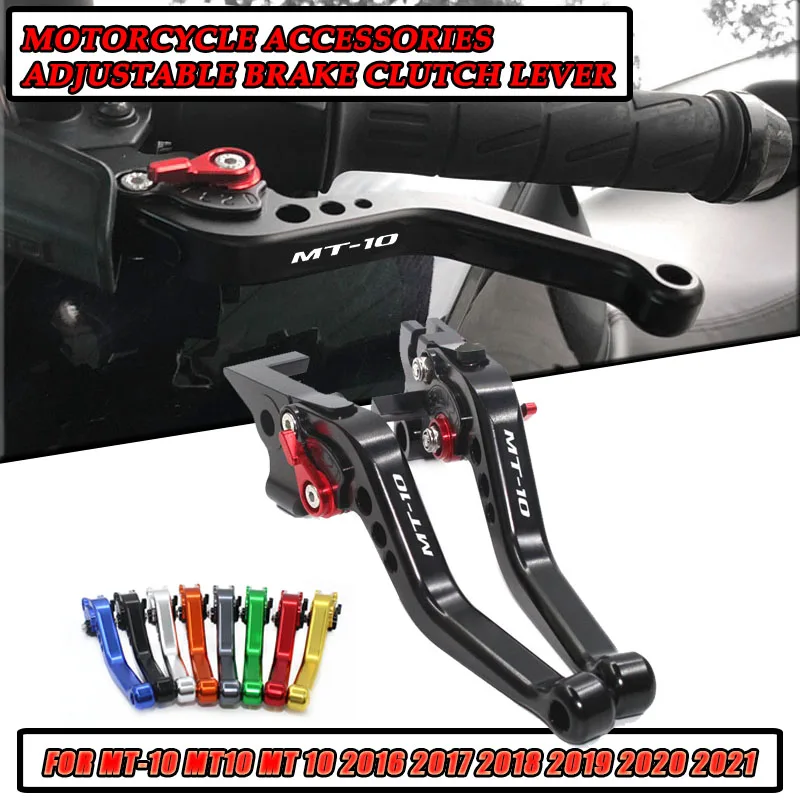 For MT-10 MT10 MT 10 2016 2017 2018 2019 2020 2021 Motorc ycle CNC Accessories Short Brake Clutch Levers Adjustable Handle Set