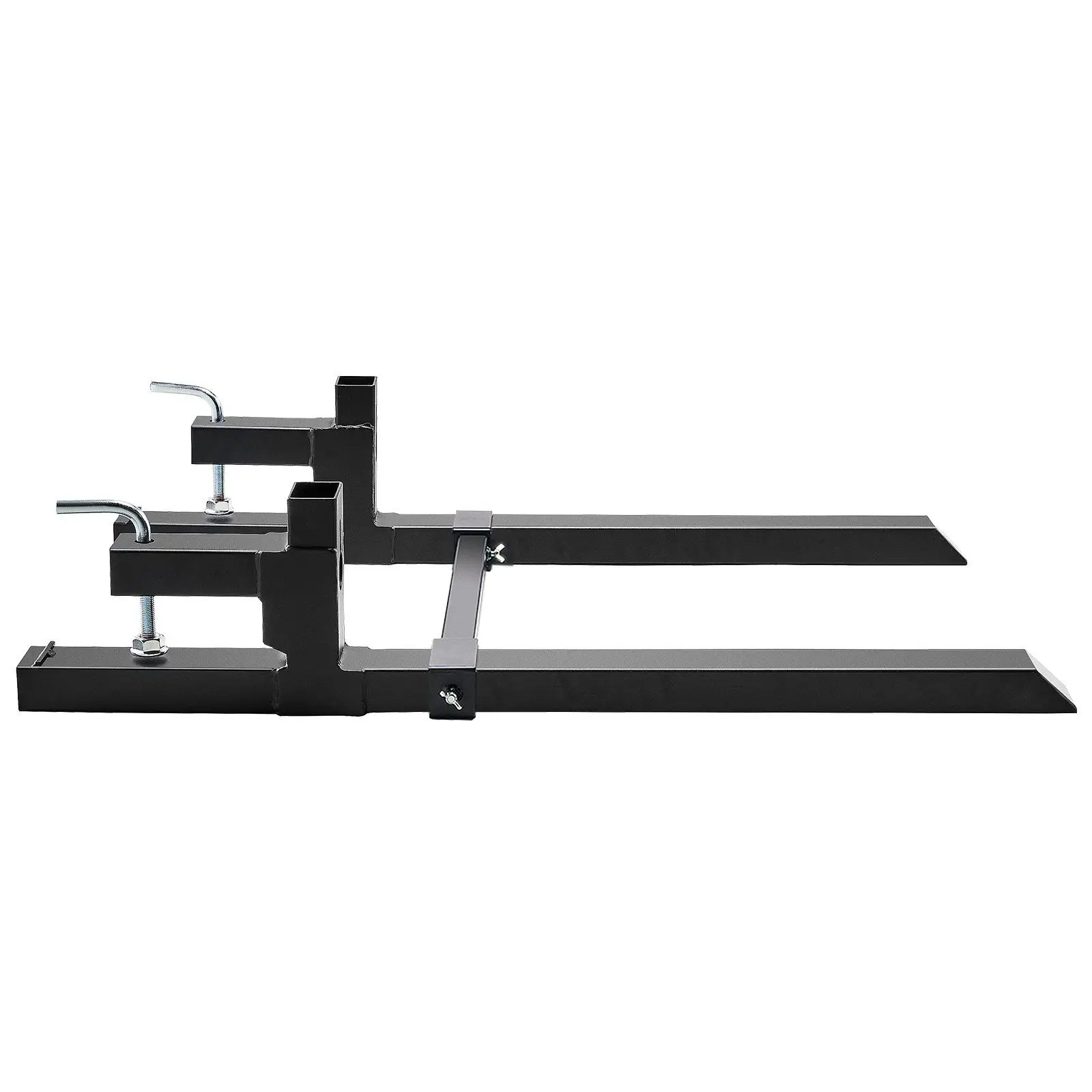 

"2000LB Clamp-On Pallet Forks – 43" Length, Adjustable Stabilizer for Tractors/Skid Steers."