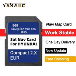 Update Maps Europe UK Sat Nav for Hyundai H1/i20/Santa Fe/Grand Santa Fe/Tucson 2025 Navigation GEN2 System SD Card 16GB GPS