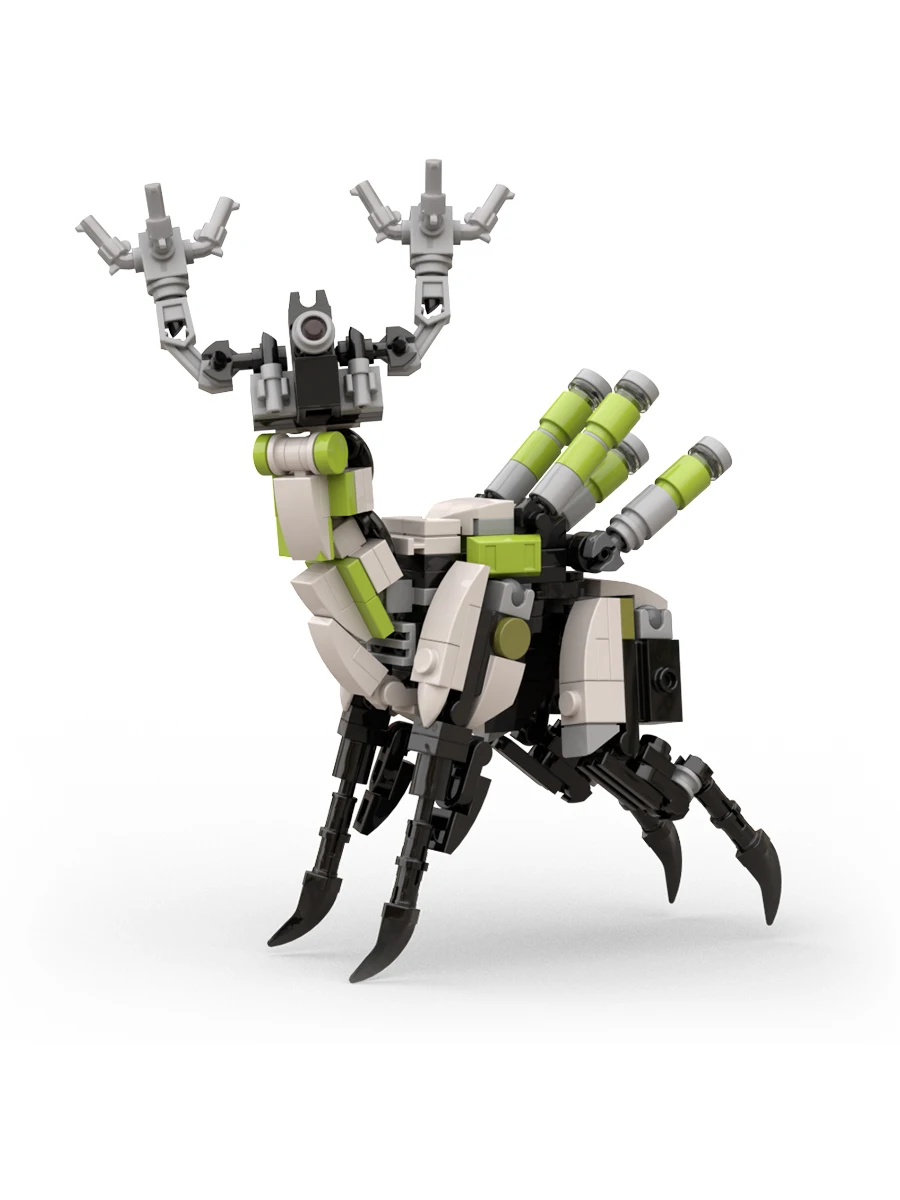 

Hot Game Animal Series MOC Herbivore Mecha Deer Model Building Blocks Action Figures Ornaments Assembly Toys DIY Holiday Gifts