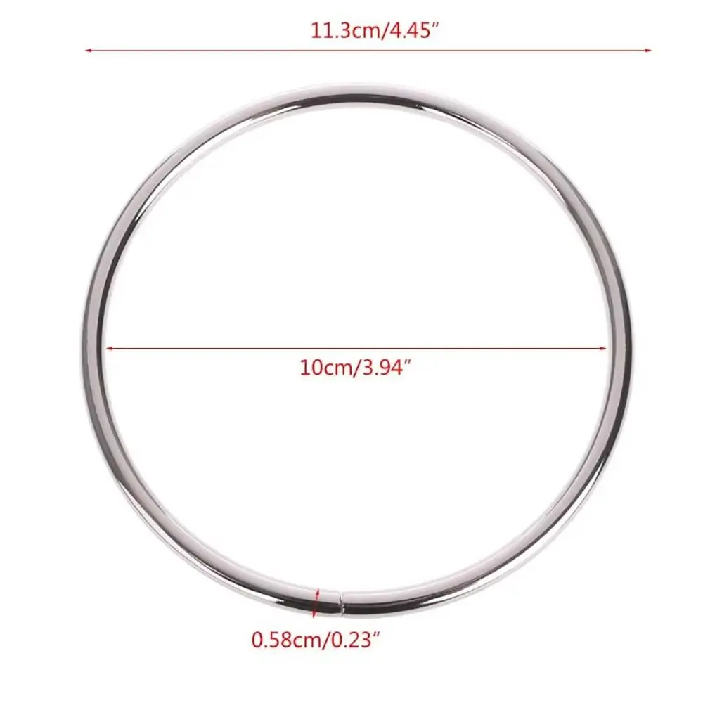 2 قطعة حقيبة يد الأمتعة O-حلقة حقيبة مقبض حقيبة إكسسوارات الأجزاء الداخلية للكمبيوتر DIY بها بنفسك موضة حزام معدني محفظة الخياطة الإطار 110 مللي متر