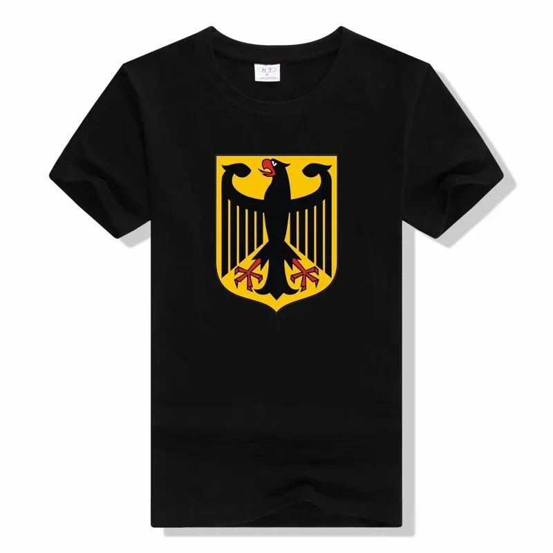 Fashion Coat of arms of Iraq Bundesadler Print Men T-Shirt  For Men Short Sleeve O Neck Cotton Casual Top