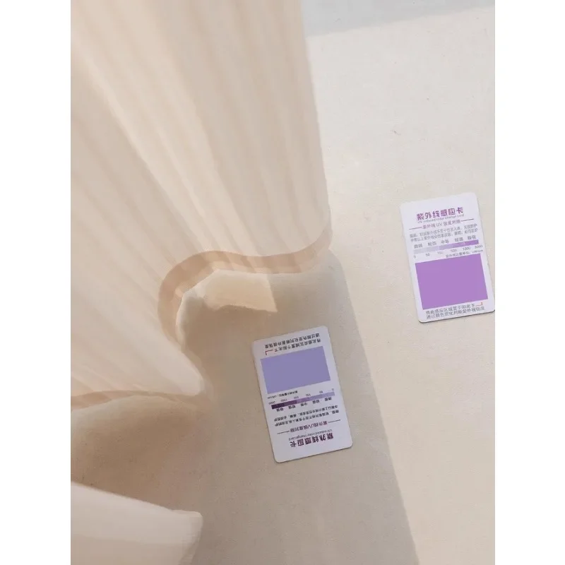 Milk Tea-colored Mirror Veil Soft Voile Sheer Curtains for Bedroom Living Room Bedroom Dining Room Elegant Light Filtering Gauze