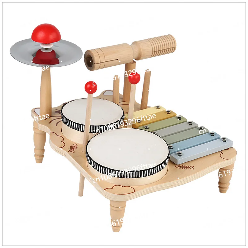 

Children's Wooden Orff Music Percussion Instrument Percussion Music Drumming Drumming Baby Hand Drum Educational Toys