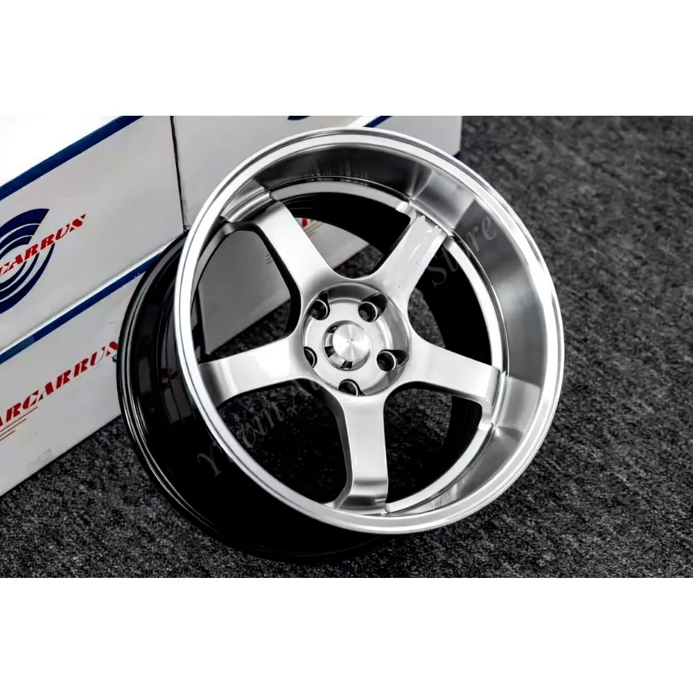 Aluminum Alloy Car Wheels Polished and Bright Finishing 18Inch 9.5J with 5 Holes in Stock PCD 114.3mm  Casting Passenger Wheel