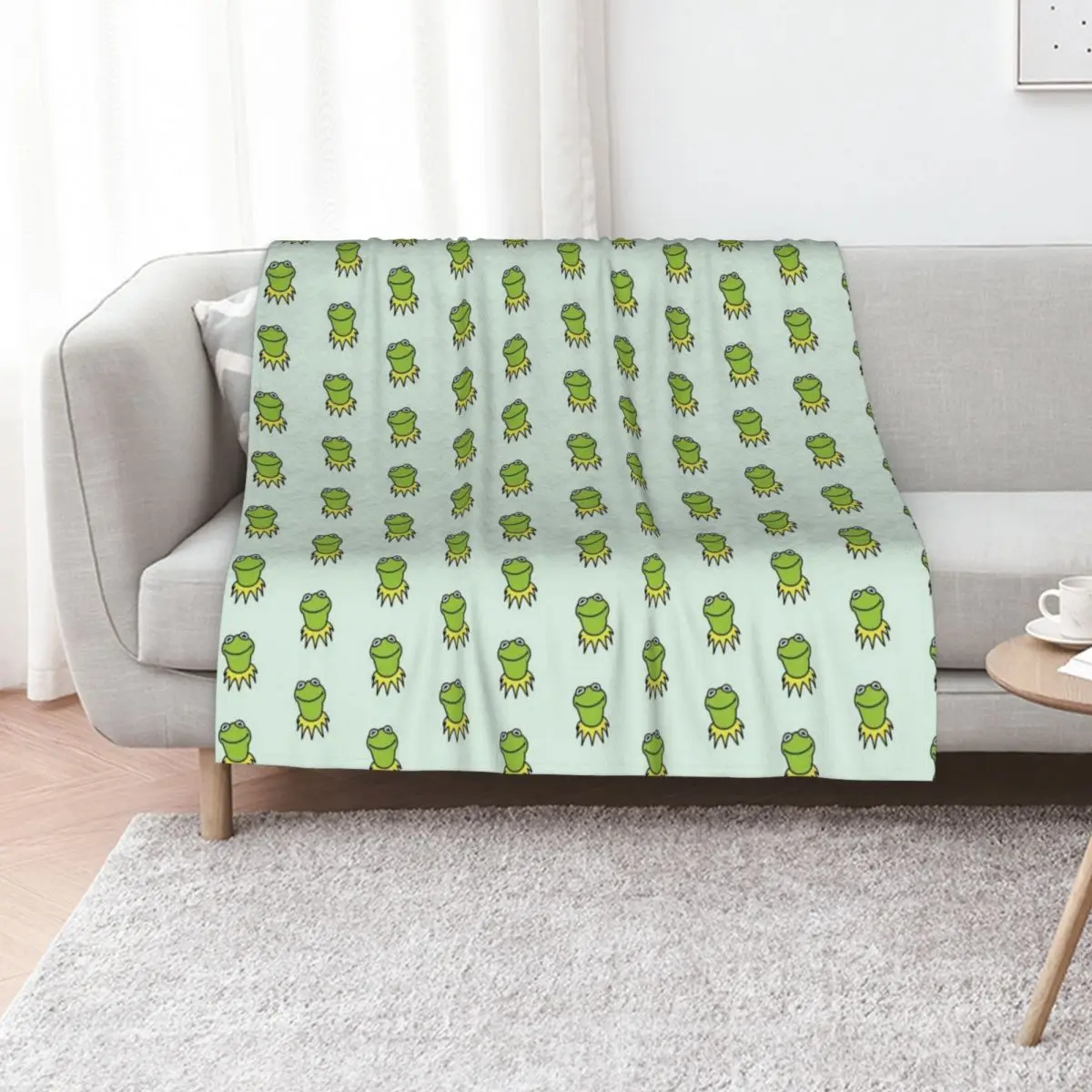 Kermit Throw Blanket Beach Giant Sofa warm for winter funny gift Quilt Winter beds Blankets