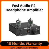 Fosi Audio P2 integrated Portable Headphone Amplifier Vacuum Tube Amp Mini HiFi Stereo Audio with Low Ground Noise for Headphone