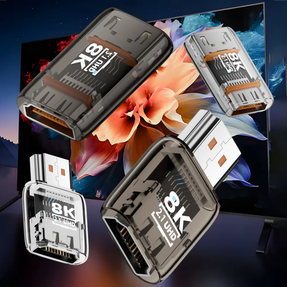 الترا HD 8K HDMI متوافق موسع أنثى إلى ذكر موصل 8K60hz Displayport تمديد محول لعرض شاشة PS4 HDTV #2