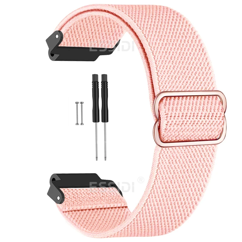 Solo cinturino in nylon per Garmin Forerunner 735XT cinturino per orologio intrecciato morbido per 220 230 235 620 630 Approach S5 S6 S20 Loop