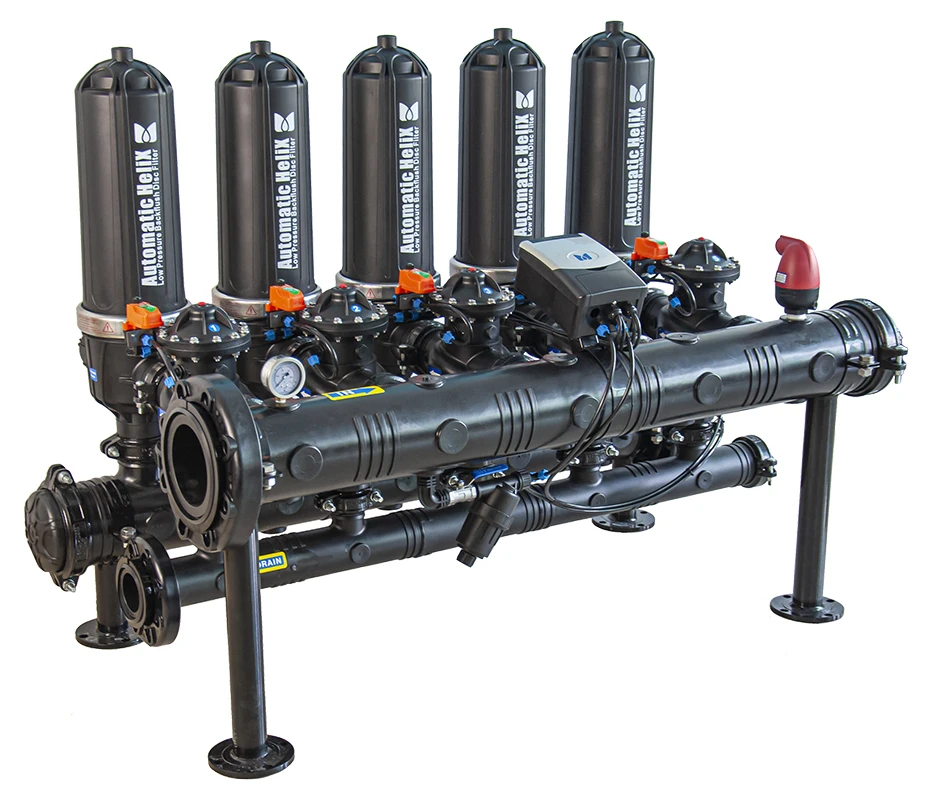 Backwash Disc Filter T Automatic Self-Clean Filtration System Flange Connection For Agricultural Irrigation