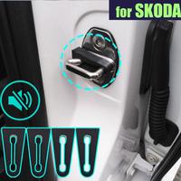 Door Lock Buffer Damper Deaf Seal Stopper Deadener For Skoda Fabia Kodiaq Octavia Rapid Superb Yeti Soundproof Insulation Quiet 
