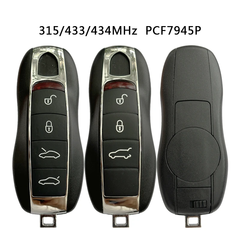 

AK005010 315/433/434MHz KYDZ Smart Remote Key For Porsche Cayenne Macan Taycan 3 4 Button 49 PCF7945P Chip Keyless Go