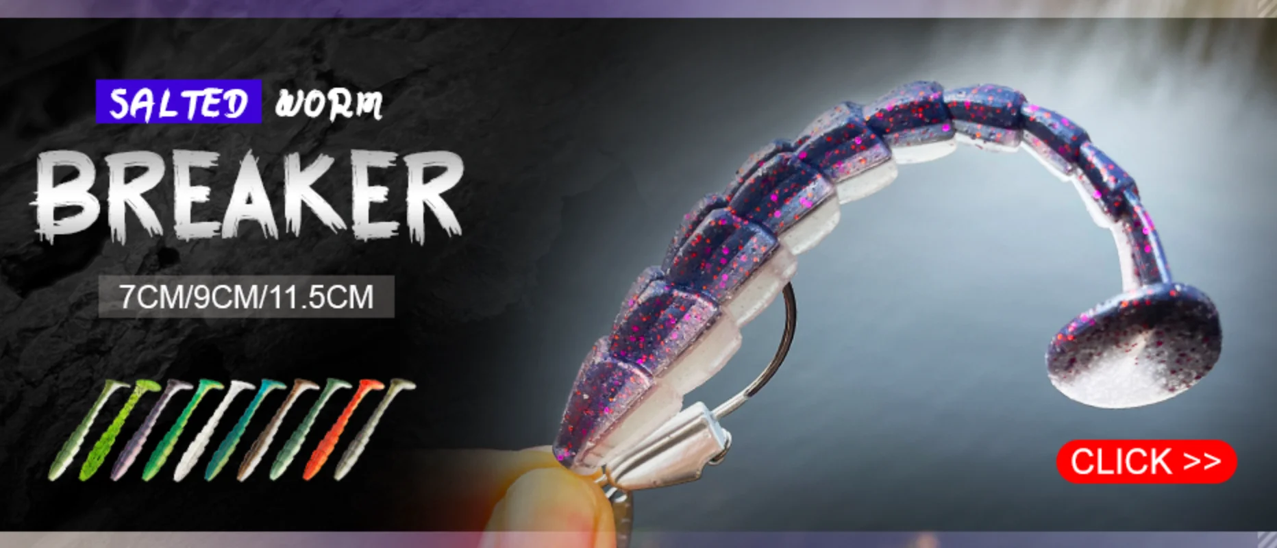 Spinpoler AJING Weiche Angelköder Rockfish 10 teile/los 0,3g 36mm Twin Tail Künstliche Wobbler Ocean Rock Silikon Shad Wurm Köder – Detail 5
