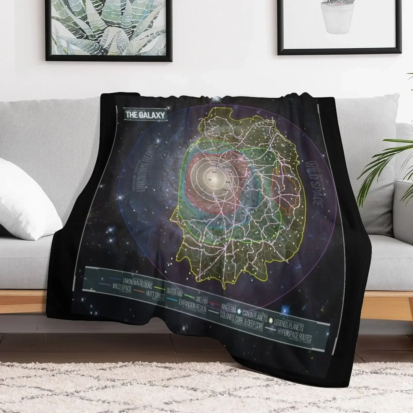 

The Galaxy Throw Blanket Sofa Decorative Beds Soft Sleeping Bag Blankets