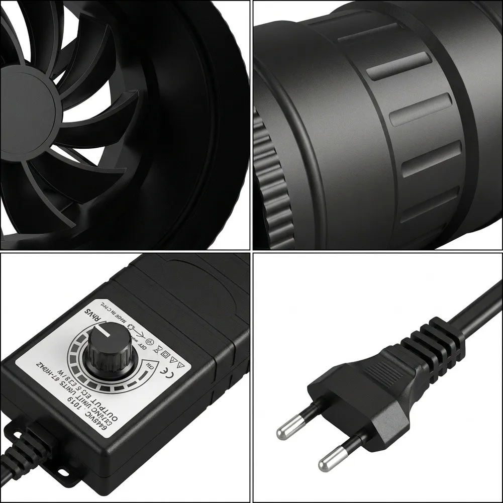 Booster for fan Inline Duct for fan For Enhanced Growing Environment 4 In Small Space Ventilation for fan Built-in Controller