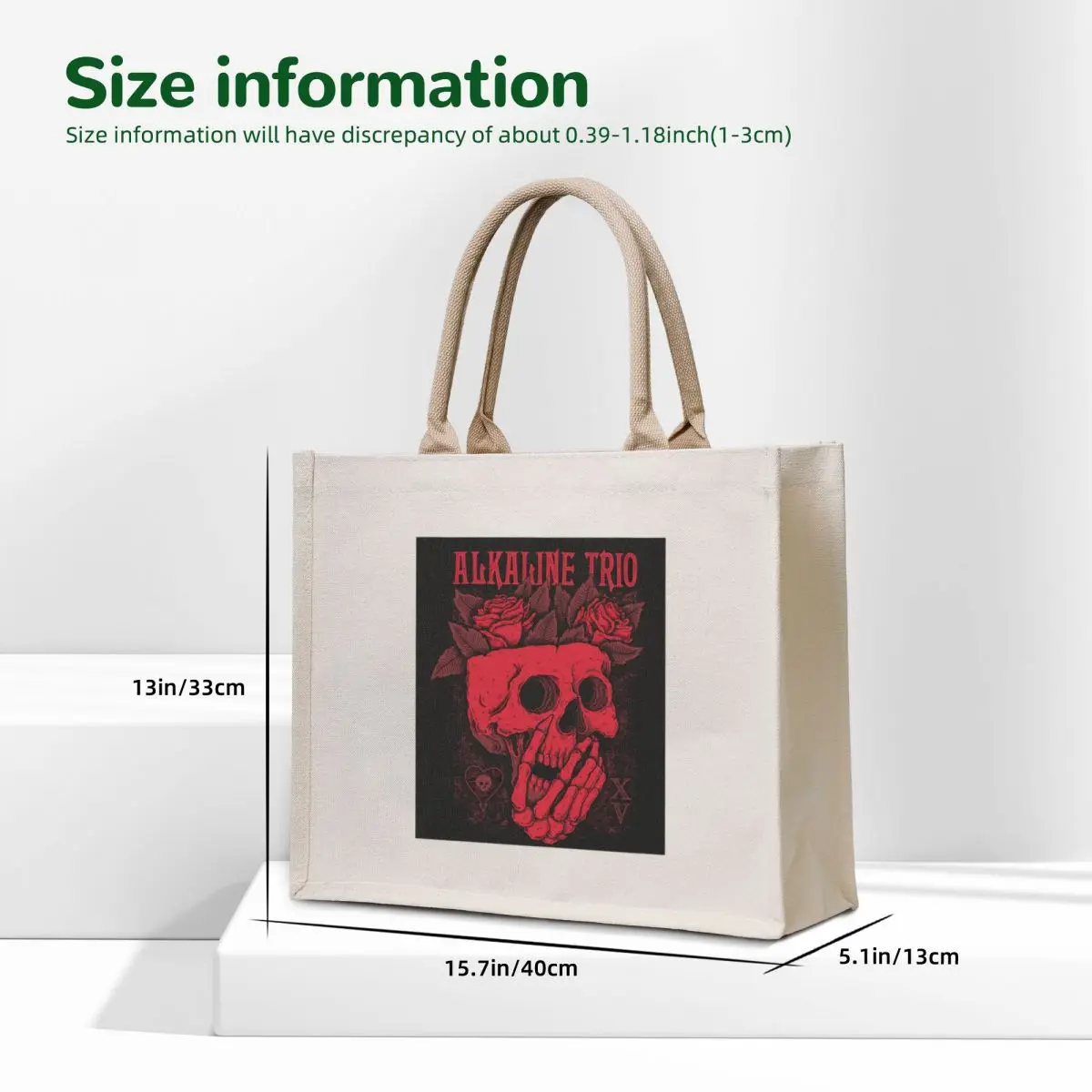 Alkaline Trio Tote Bag foldable reusable bag Shopping bags shopping bag
