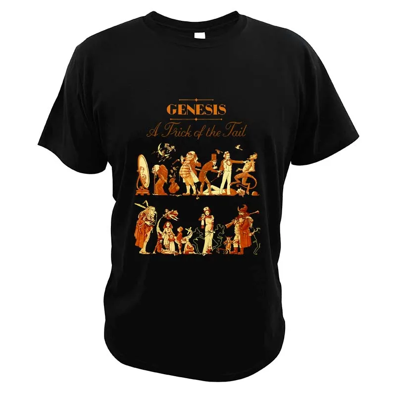 Genesis-Band Trick Of The Tail Art Design T-Shirt Tops Classic Album Of English Progressive Rock Band Essential Vintage Tees