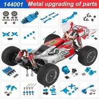 Wltoys 144001 144010 124007 124008 124016 124017 124019 Metal Suspension Arms Steering Cup Hub Carriers Set for Upgrade Parts