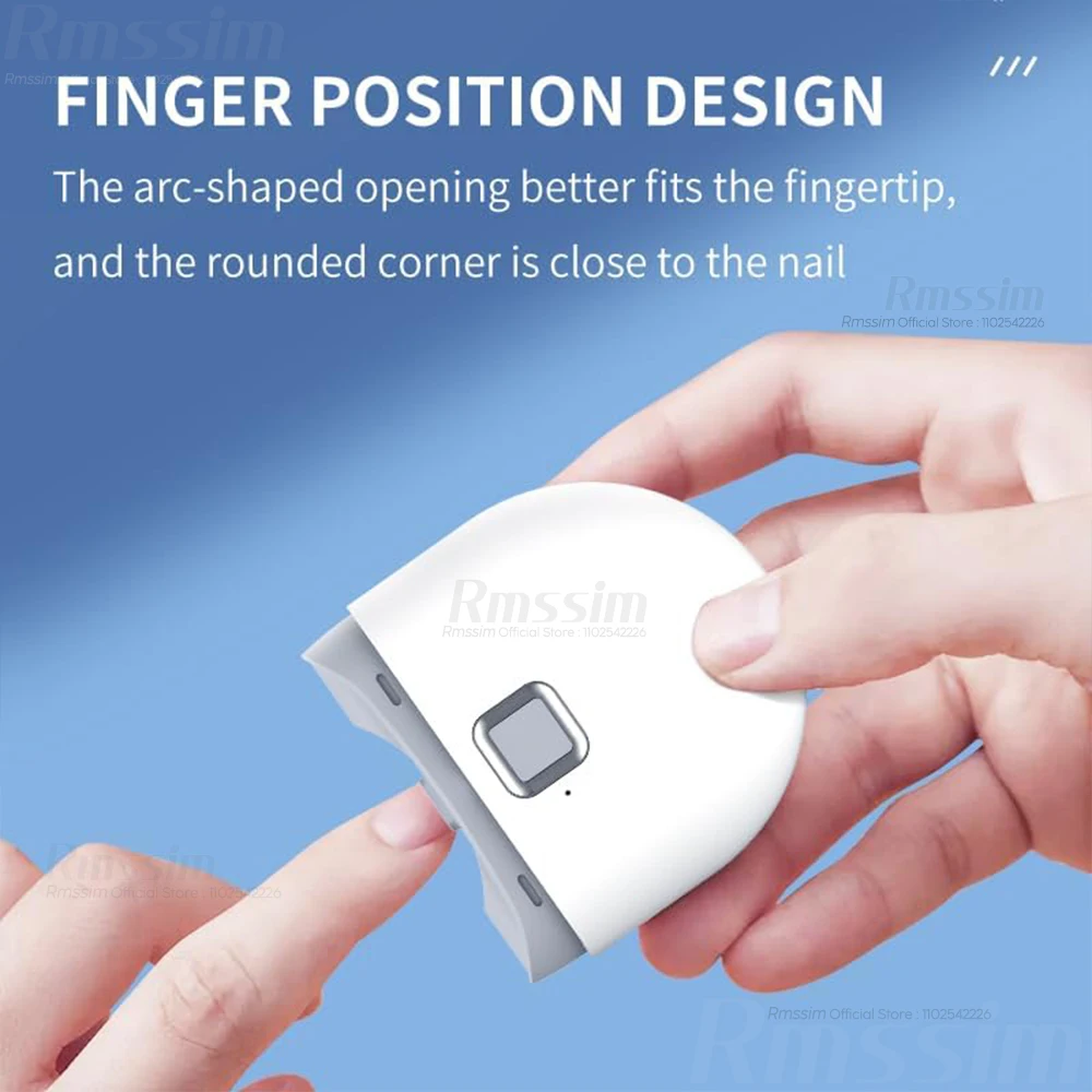 

Перезаряжаемая электрическая машинка для стрижки ногтей с подсветкой - автоматический триммер для шлифовки и полировки для маникюра детей и взрослых