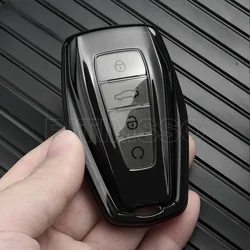 TPU  Car Remote Key Case Cover Holder Shell For Geely Emgrand X7 EX7 Coolray 2019-2020 Auto Styling Fob Accessories