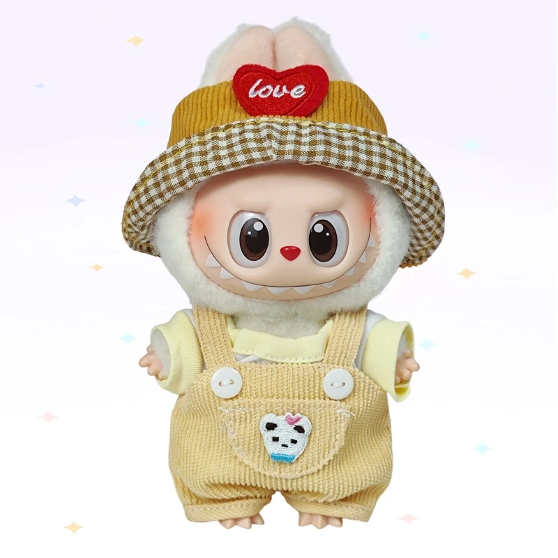 미니 인형 옷 복장 액세서리 17cm Labubu V2 V1 인형 의류 다른 스타일 코스프레 드레스 아이 장난감 선물