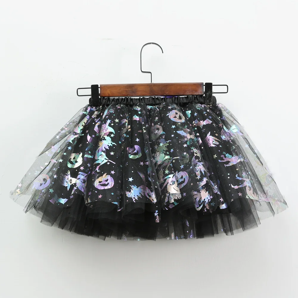 Mädchen Tutu Rock Kinder Ballett Prinzessin Pettis kirt flauschige Tüll Röcke schöne Ballkleid Halloween Kürbis Kinder Kleidung Baby – Detail 31