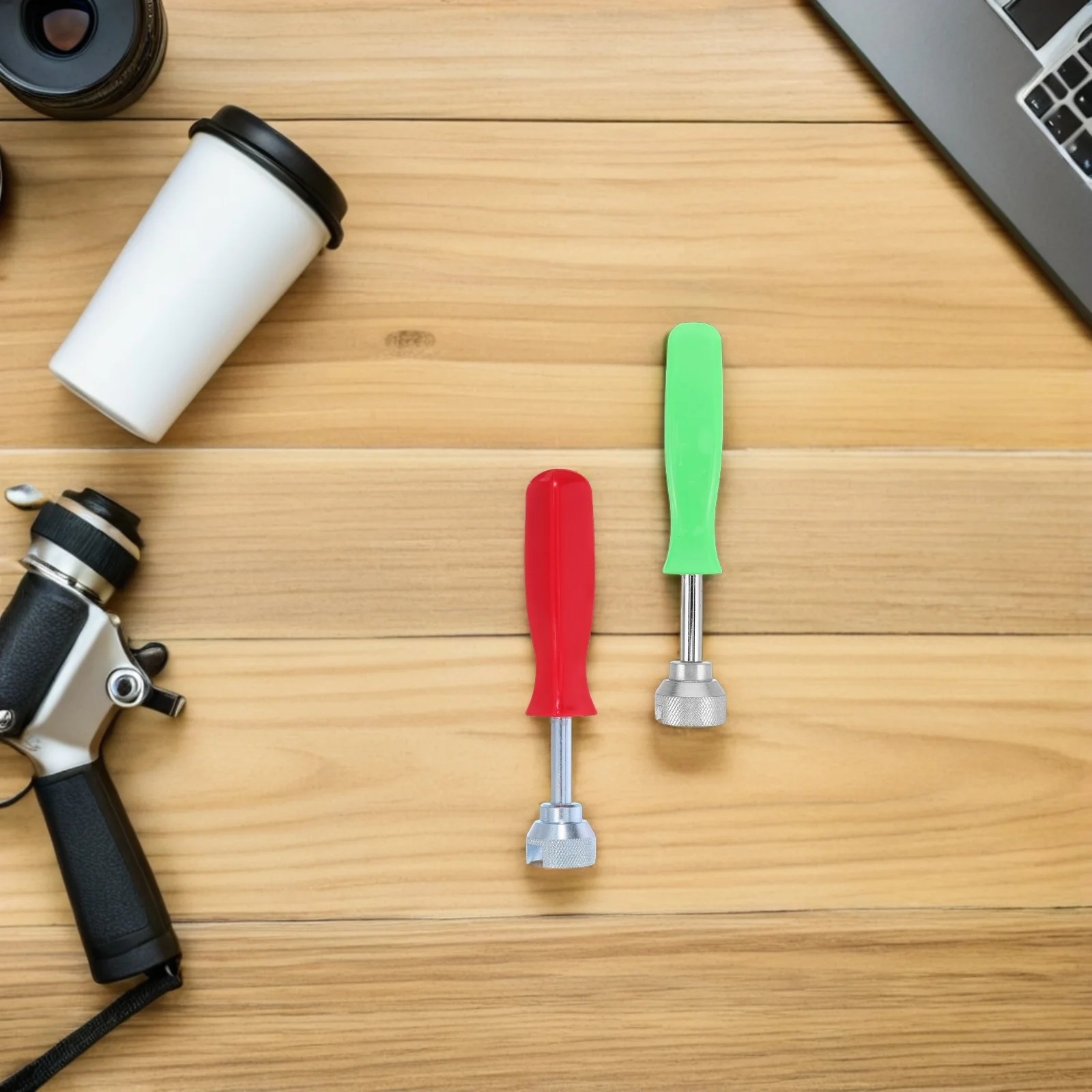 2pcs Brake Repair Tools Drum Brake Spring Tool Kit Heavy Duty For Automotive Maintenance Quick Positioning Steel Construction