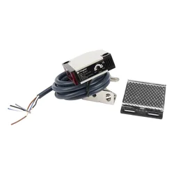 E3JK-R4M1 Dc 12-24V 4M di Rilevamento 18X50X50 Mm Riflessione Fotoelettrico Interruttore con Riflettore e3JK Serie Sensore Fotoelettrico